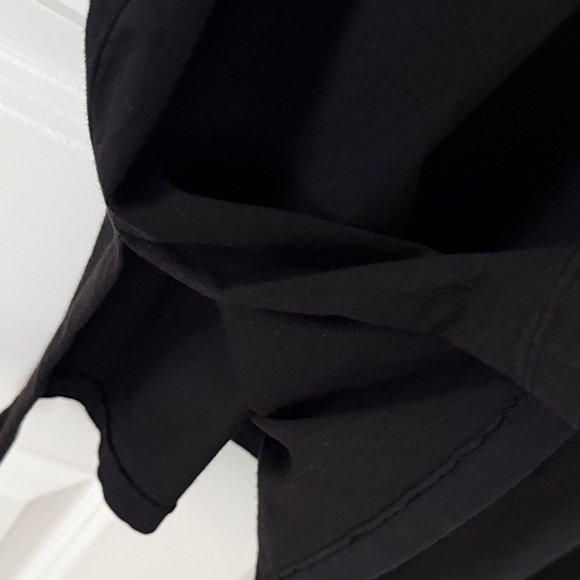 Current/Elliott Black Fringe Sleeve T-Shirt dress women’s size 1 (small) - Picture 4 of 5